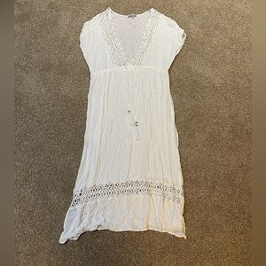 White maxi sundress/ cover up